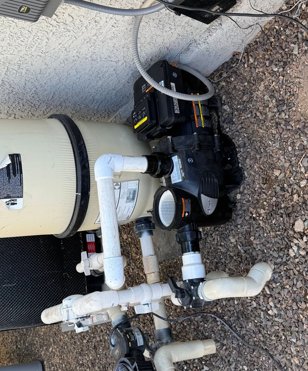 newly installed pool equipment from trusted manufacturers